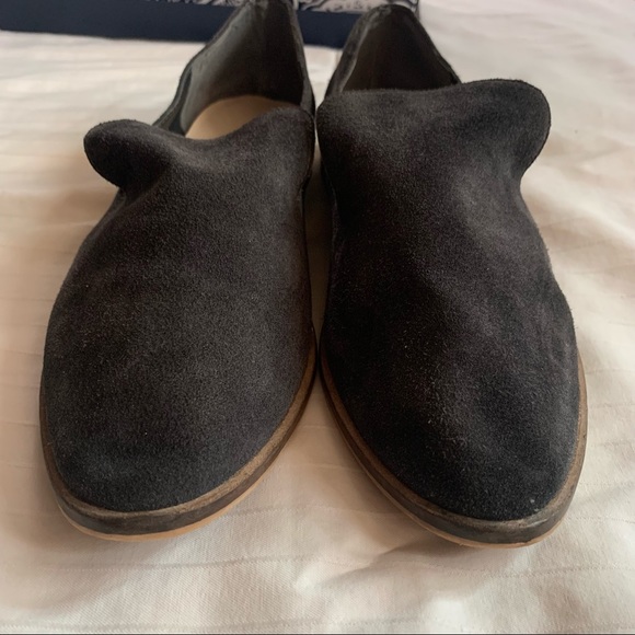 Levity Carla Black Suede Slip-on Loafer - Picture 3 of 11